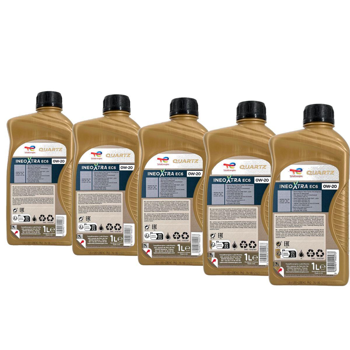 Total Quartz Ineo Xtra EC6 0W-20 5x1 Liter