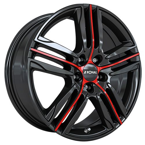 RONAL RONAL R57 MCR jetblack-red spoke 7.5Jx18 4x100 ET35