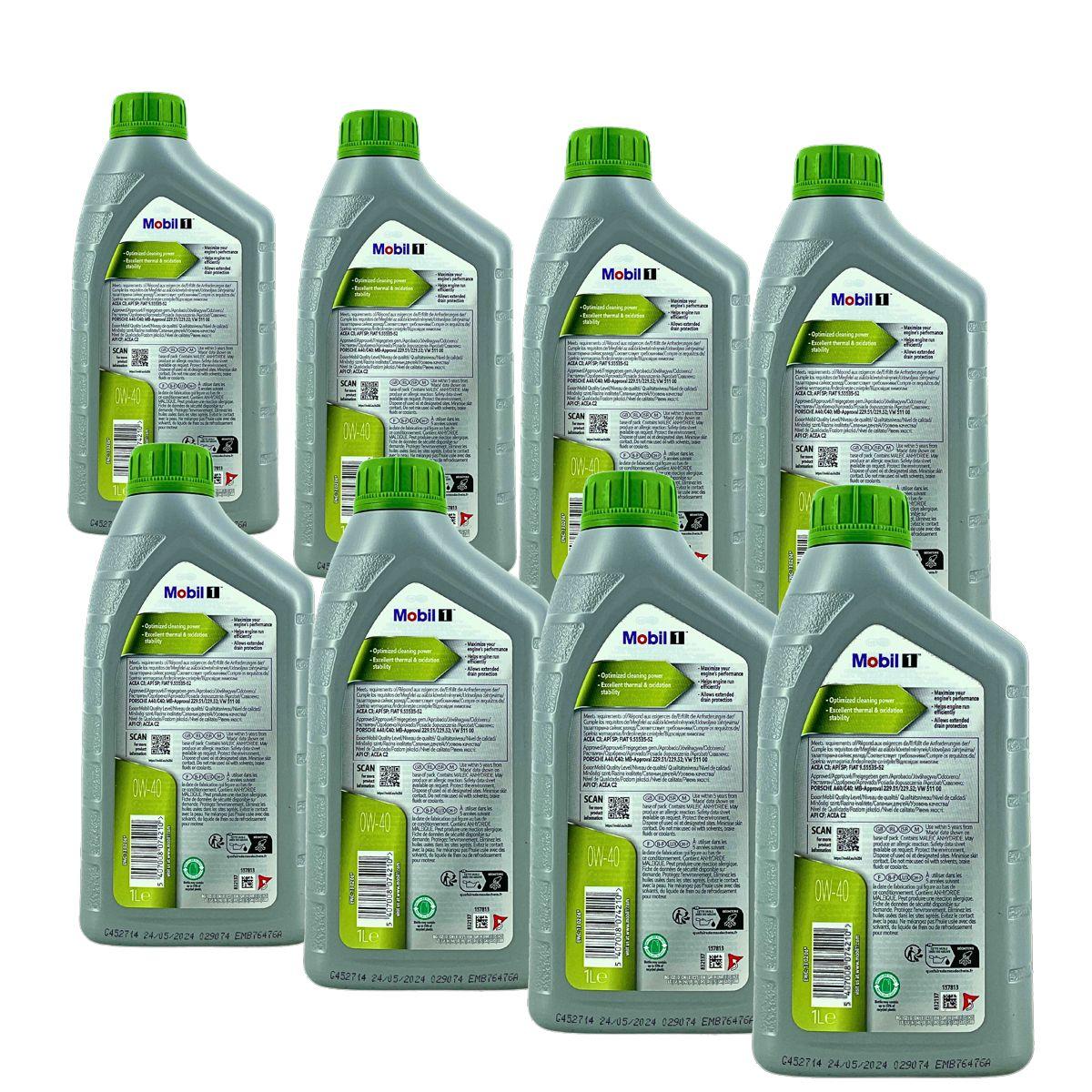Mobil 1 ESP X4 0W-40 8x1 Liter