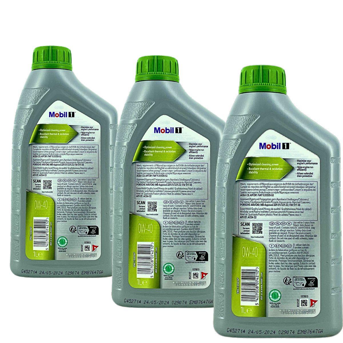 Mobil 1 ESP X4 0W-40 3x1 Liter
