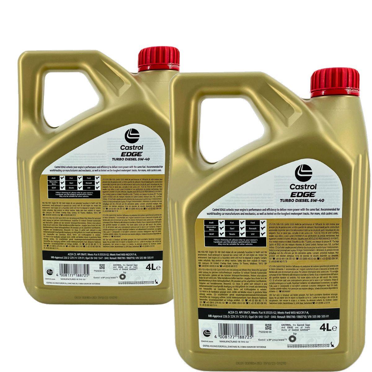 Castrol Edge TD 5W-40 2x4 Liter
