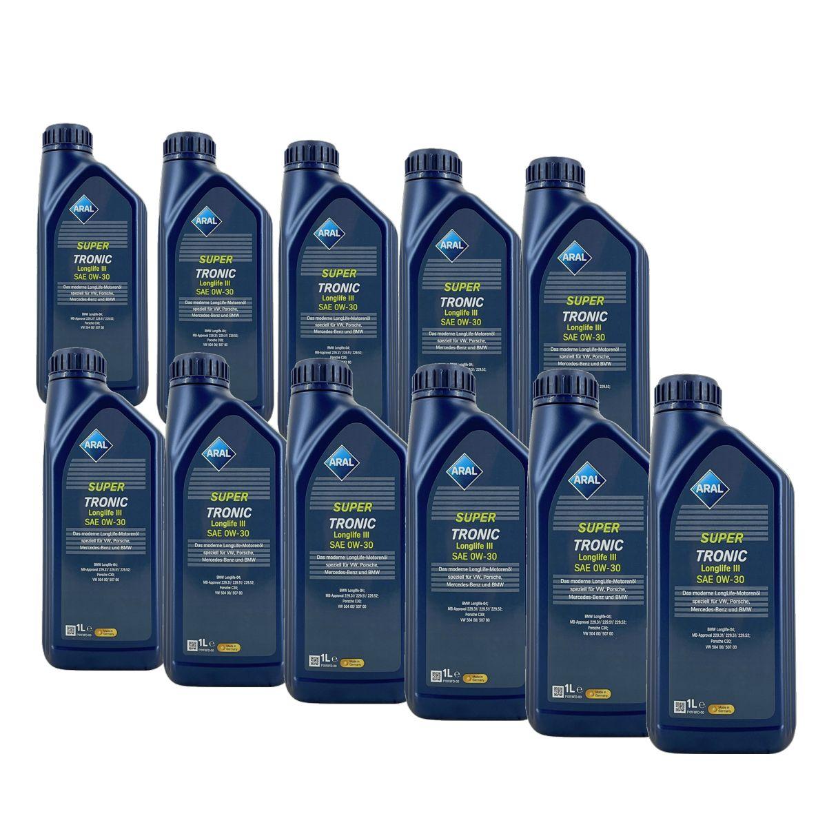 Aral SuperTronic LL III/3 0W-30 11x1 Liter
