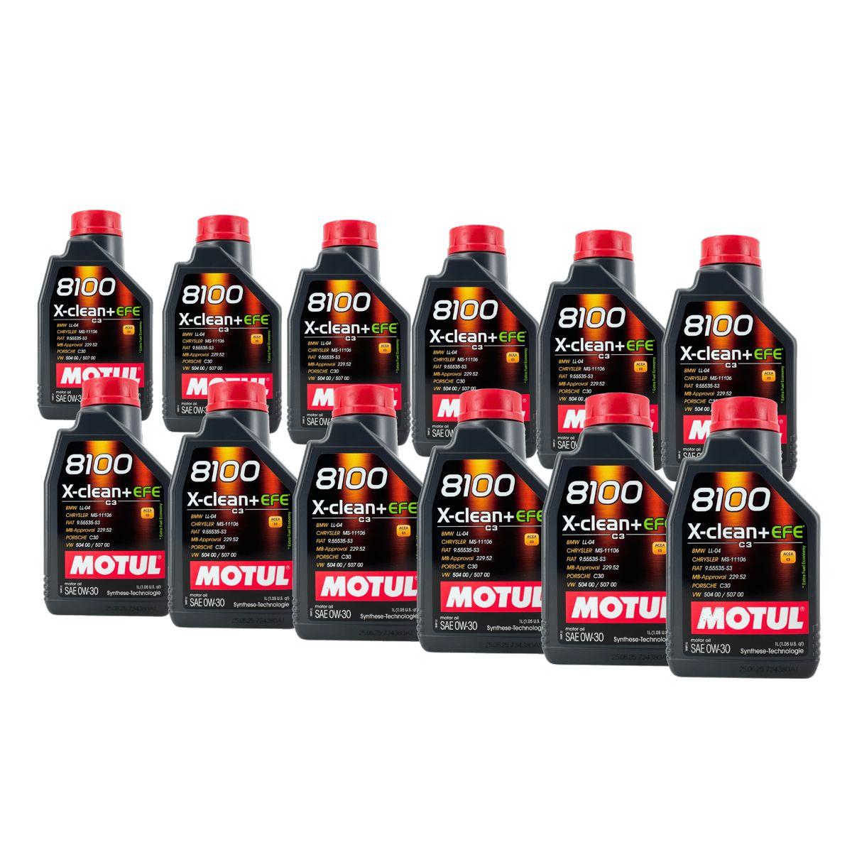 Motul 8100 X-Clean + EFE 0W-30 12x1 Liter