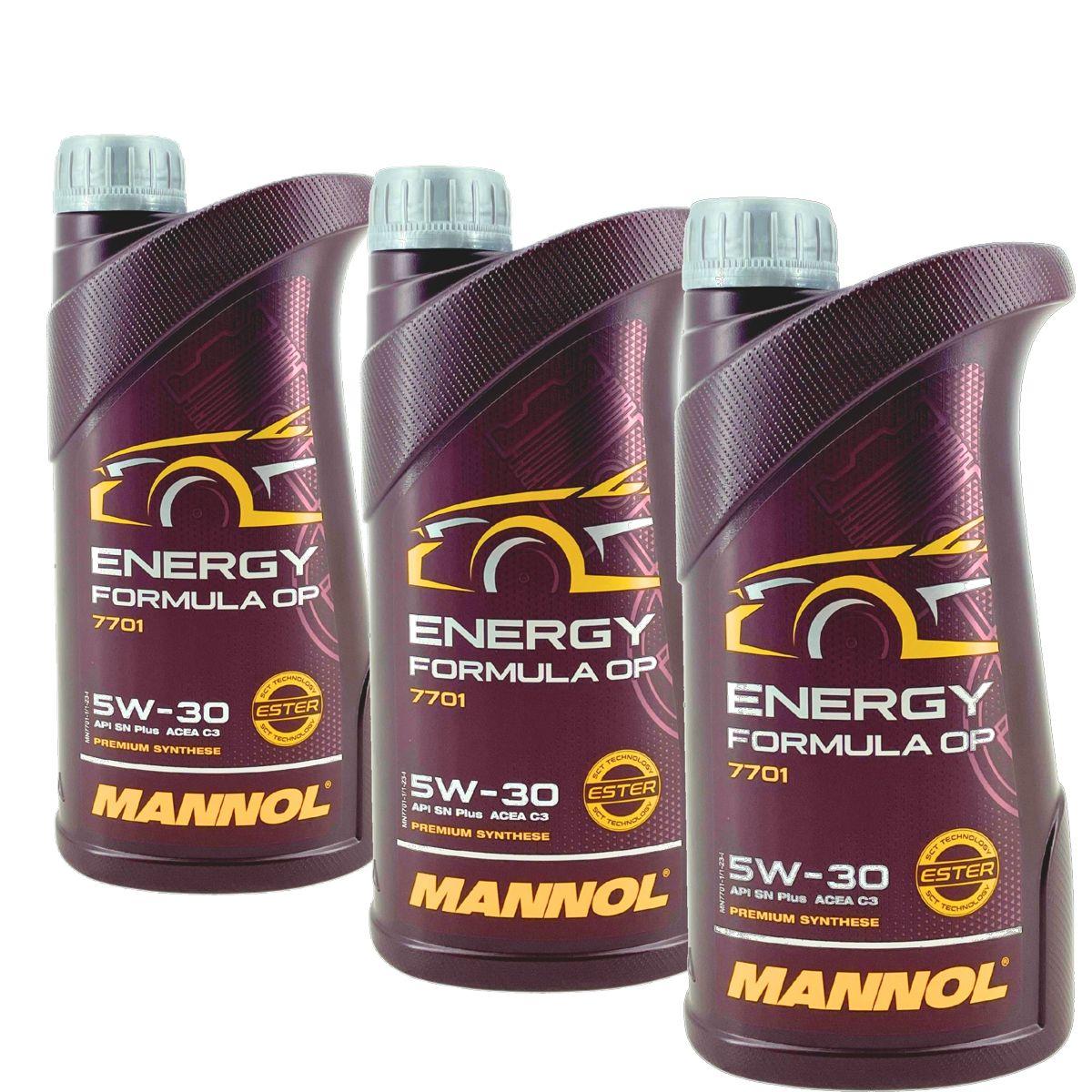 Mannol Energy Formula OP 5W-30 3x1 Liter