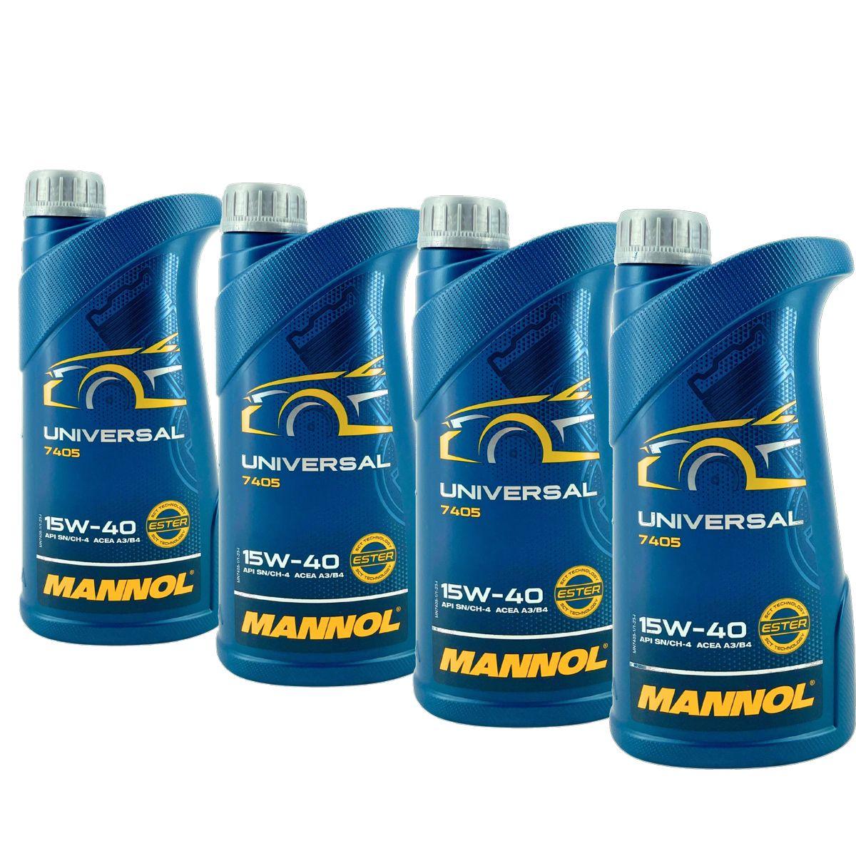 Mannol Universal 15W-40 4x1 Liter