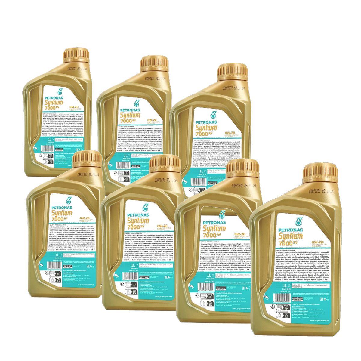 Petronas Syntium 7000 AV 0W-20 7x1 Liter