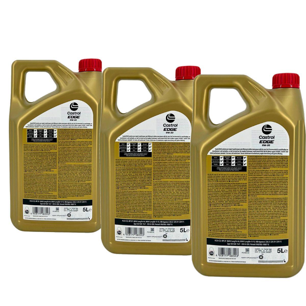 Castrol Edge 0W-30 3x5 Liter