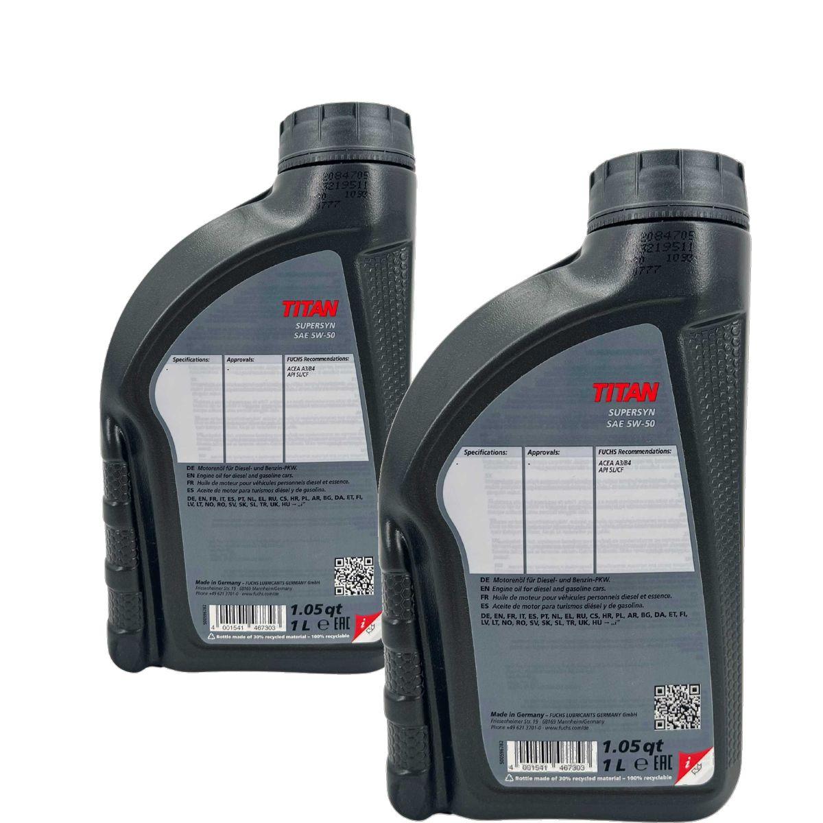 Fuchs Titan Supersyn 5W-50 2x1 Liter