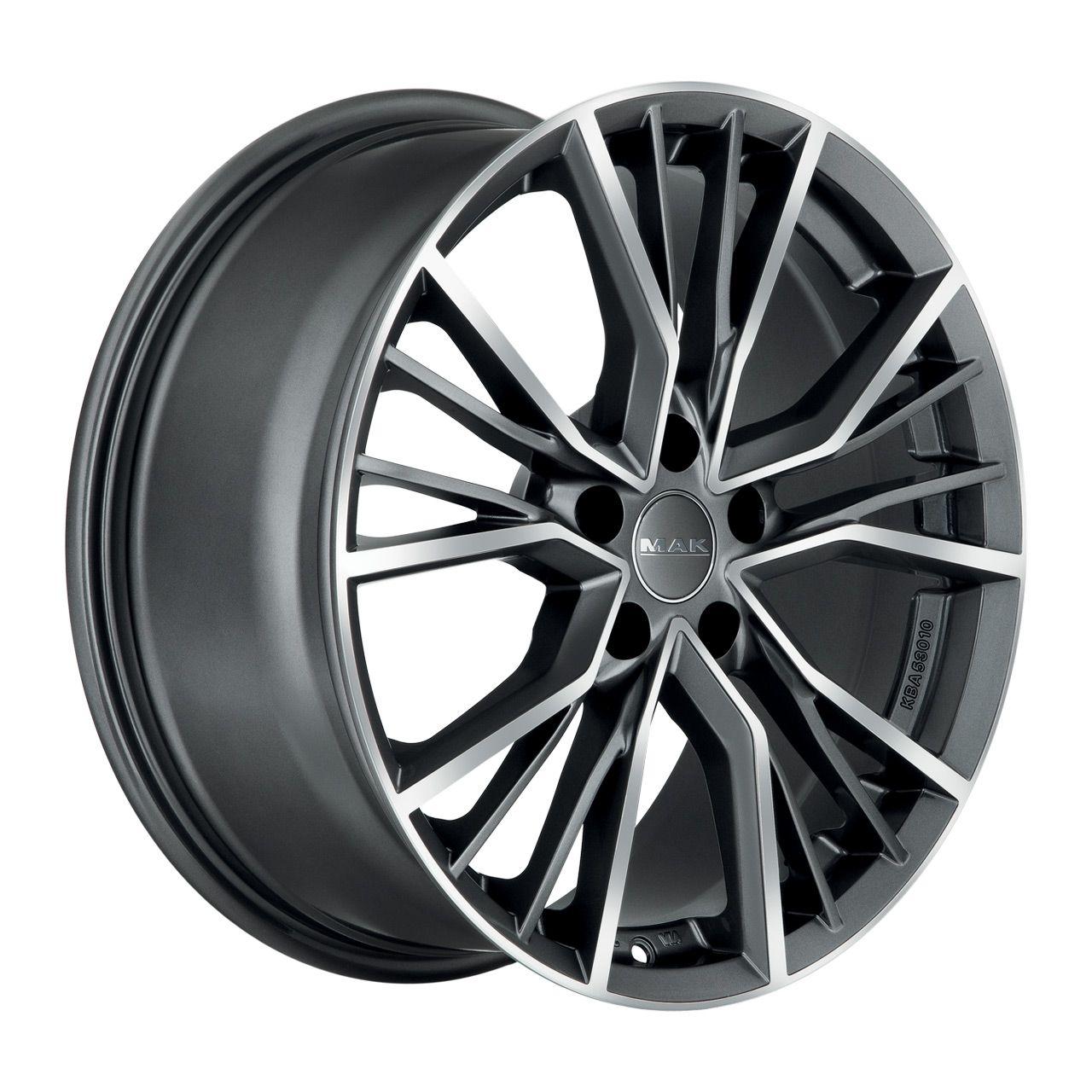 MAK UNION gun metal mirror face 8.5Jx21 5x112 ET43