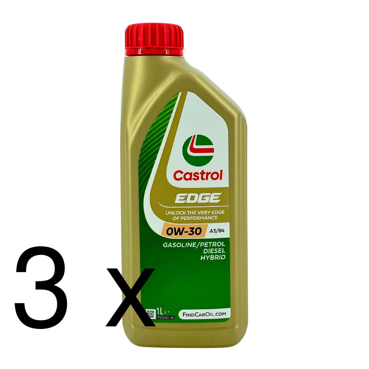 Castrol Edge 0W-30 A3/B4 3x1 Liter Castrol Edge 0W-30 A3/B4 3x1 Liter
