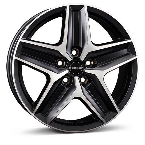 BORBET DESIGN CWZ black polished matt 7.5Jx18 5x118 ET53