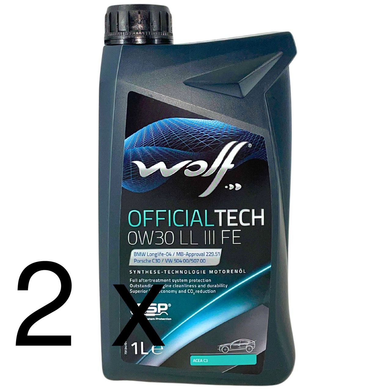 Wolf OfficialTech 0W-30 LL III FE 2x1 Liter