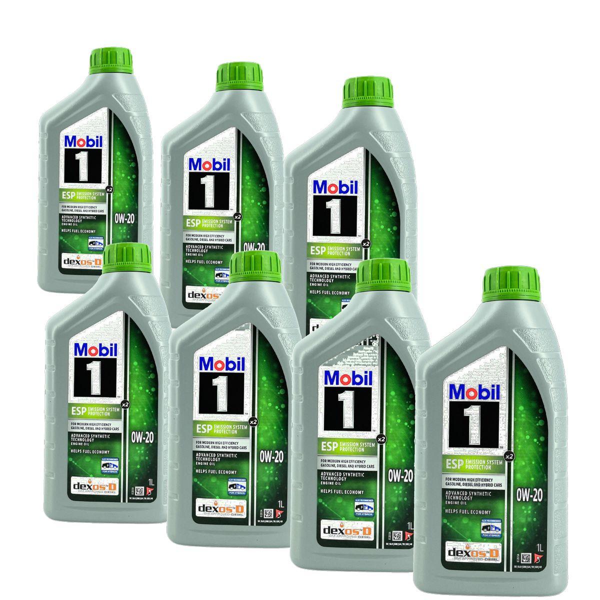 Mobil 1 ESP X2 0W-20 7x1 Liter