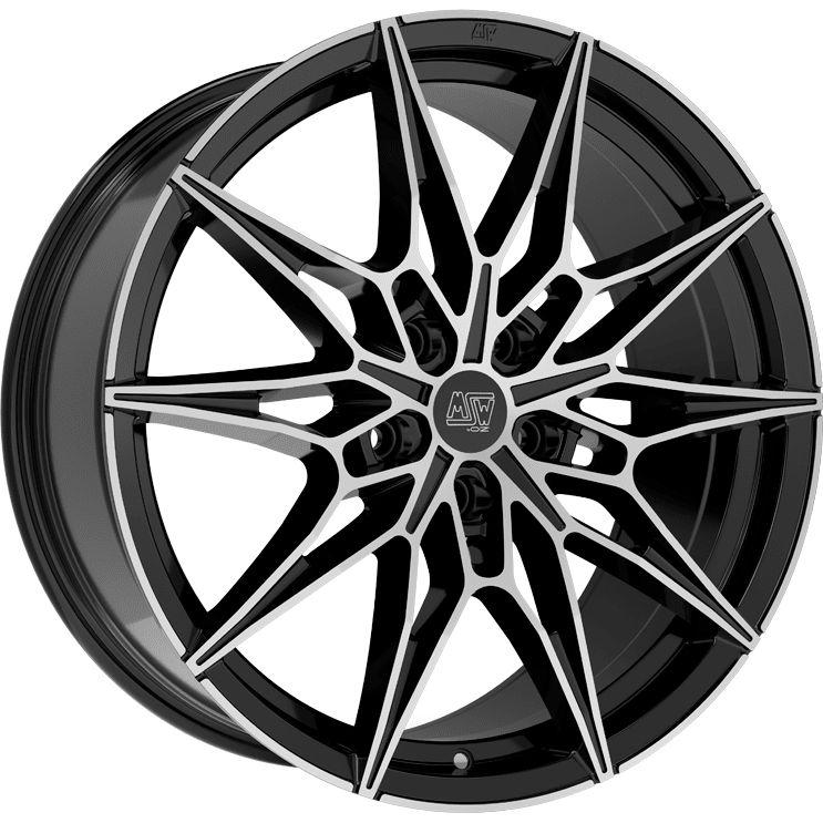 MSW (OZ) MSW 75 gloss black full polished 9.0Jx20 5x120 ET30