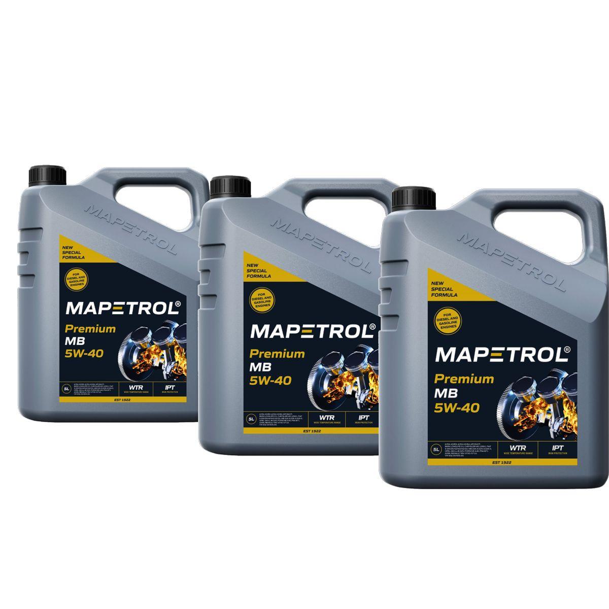 Mapetrol Premium MB 5W-40 3x5 Liter