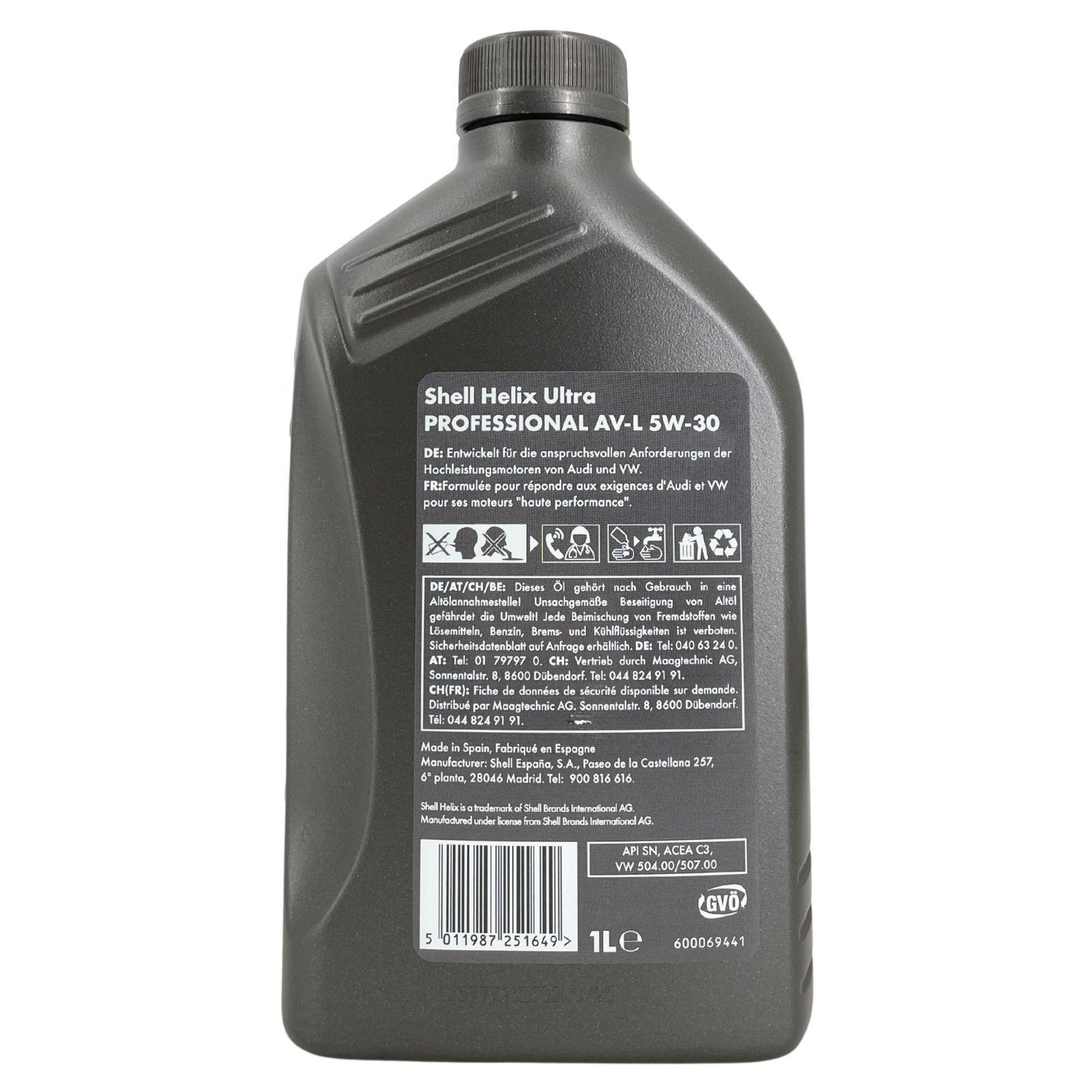 Shell Helix Ultra Professional AV-L 5W-30 1 Liter