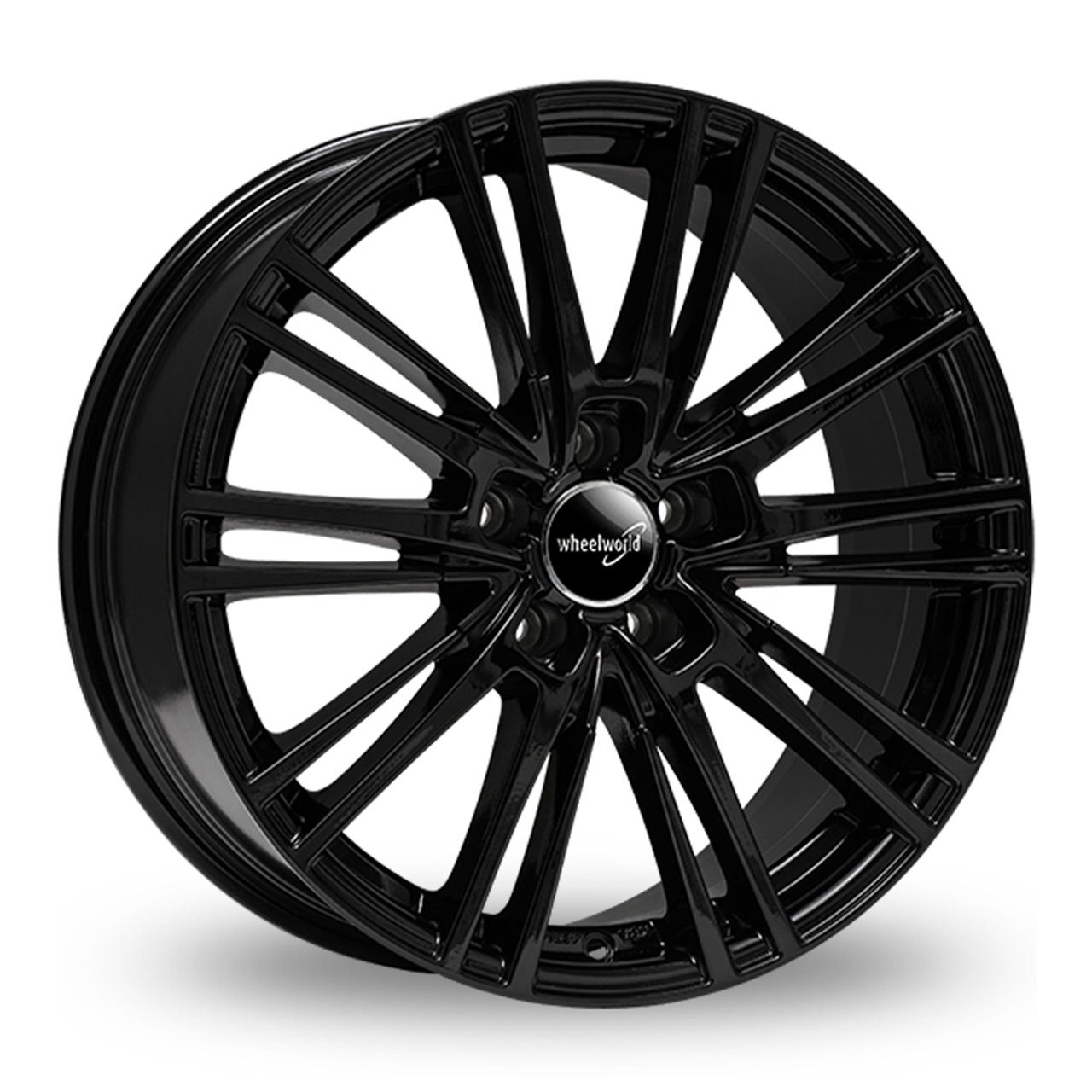 WHEELWORLD-2DRV WH18 schwarz glänzend lackiert 8.0Jx18 5x112 ET45