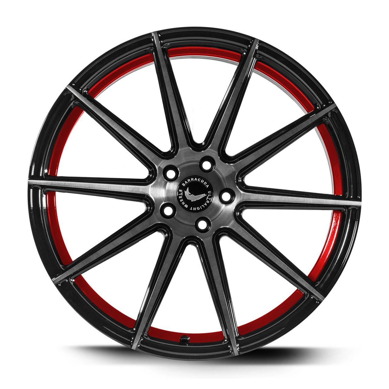 BARRACUDA PROJECT 2.0 silver brushed/ undercut Color Trim rot 10.5Jx21 5x114.3 ET40