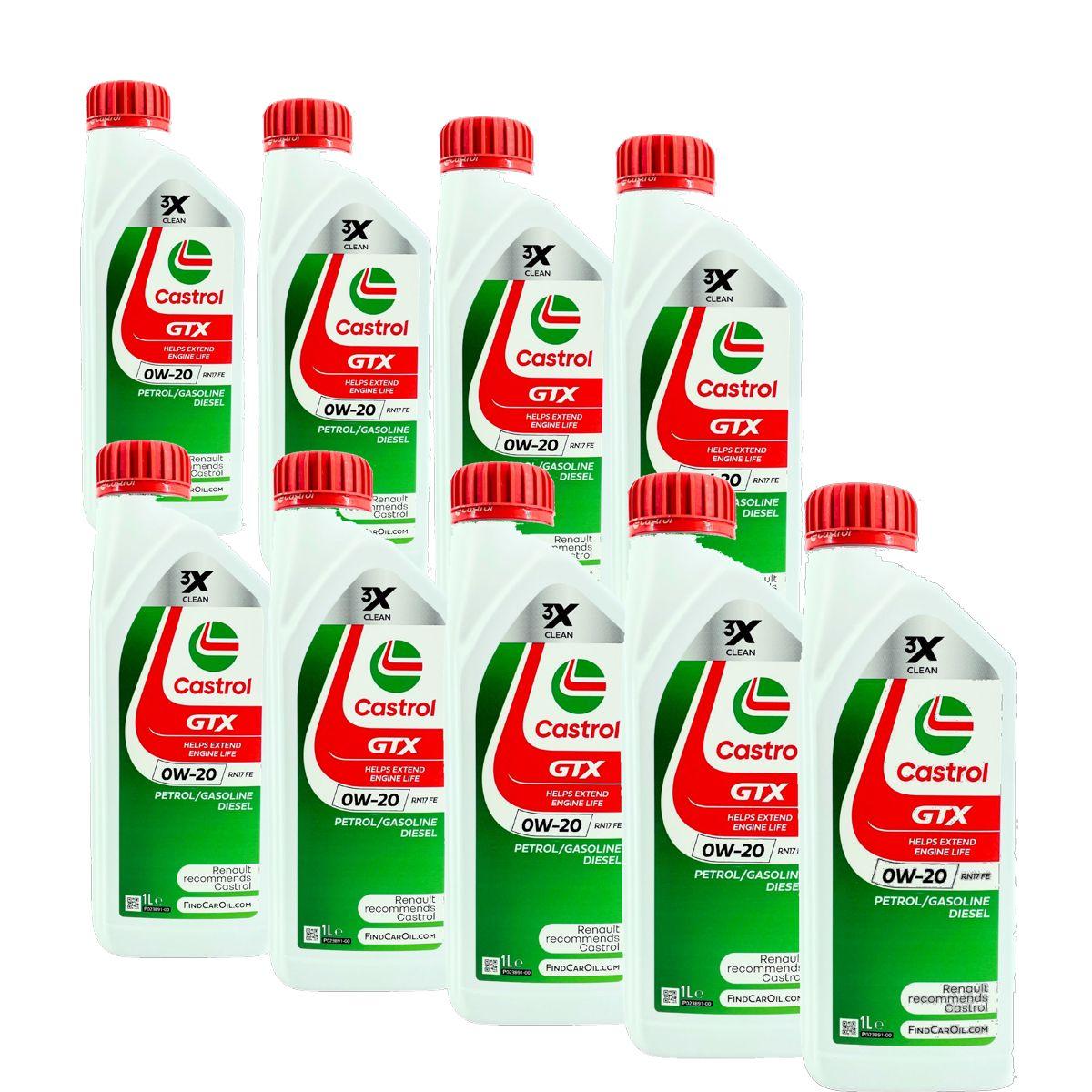 Castrol GTX 0W-20 RN17 FE 9x1 Liter