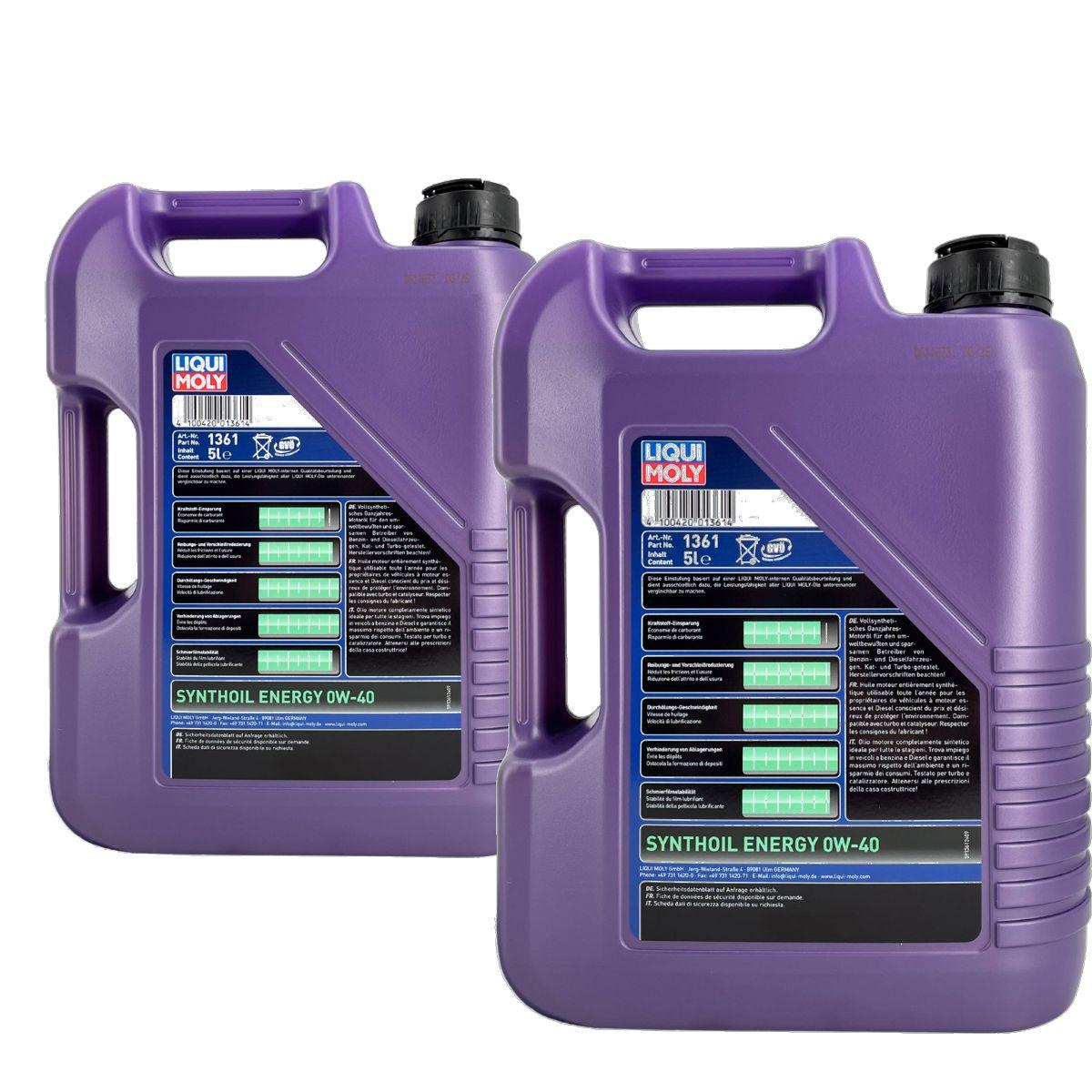 Liqui Moly Synthoil Energy 0W-40 2x5 Liter