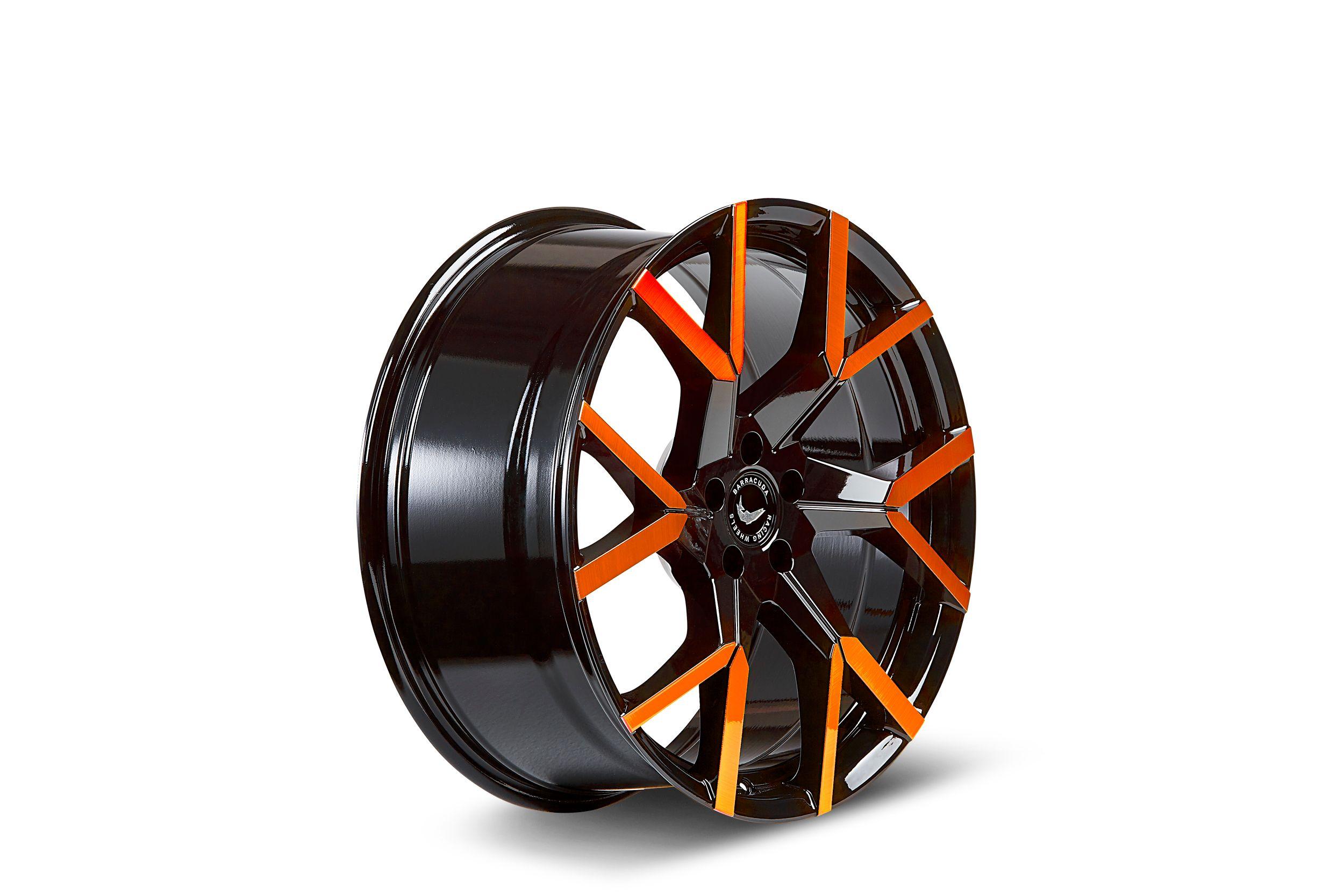 BARRACUDA TZUNAMEE EVO black gloss flashorange 9.0Jx20 5x108 ET40