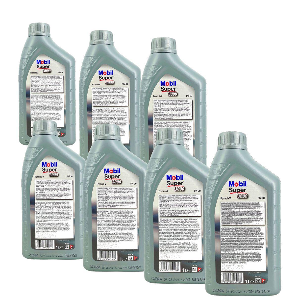 Mobil Super 3000 Formula V 5W-30 7x1 Liter