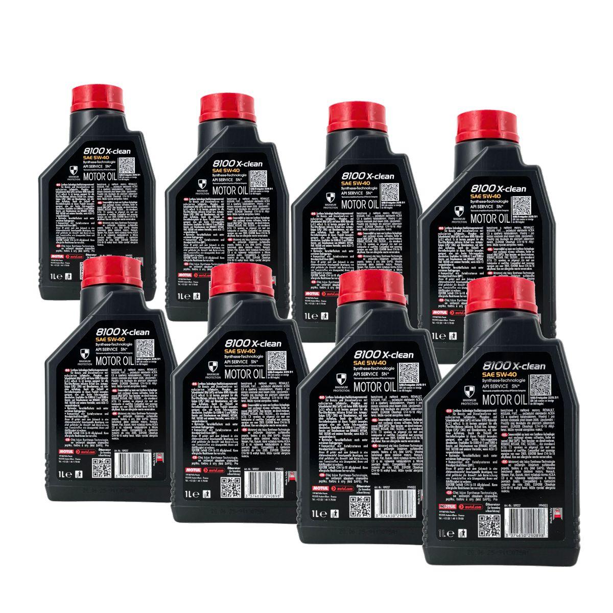 Motul 8100 X-clean 5W-40 8x1 Liter