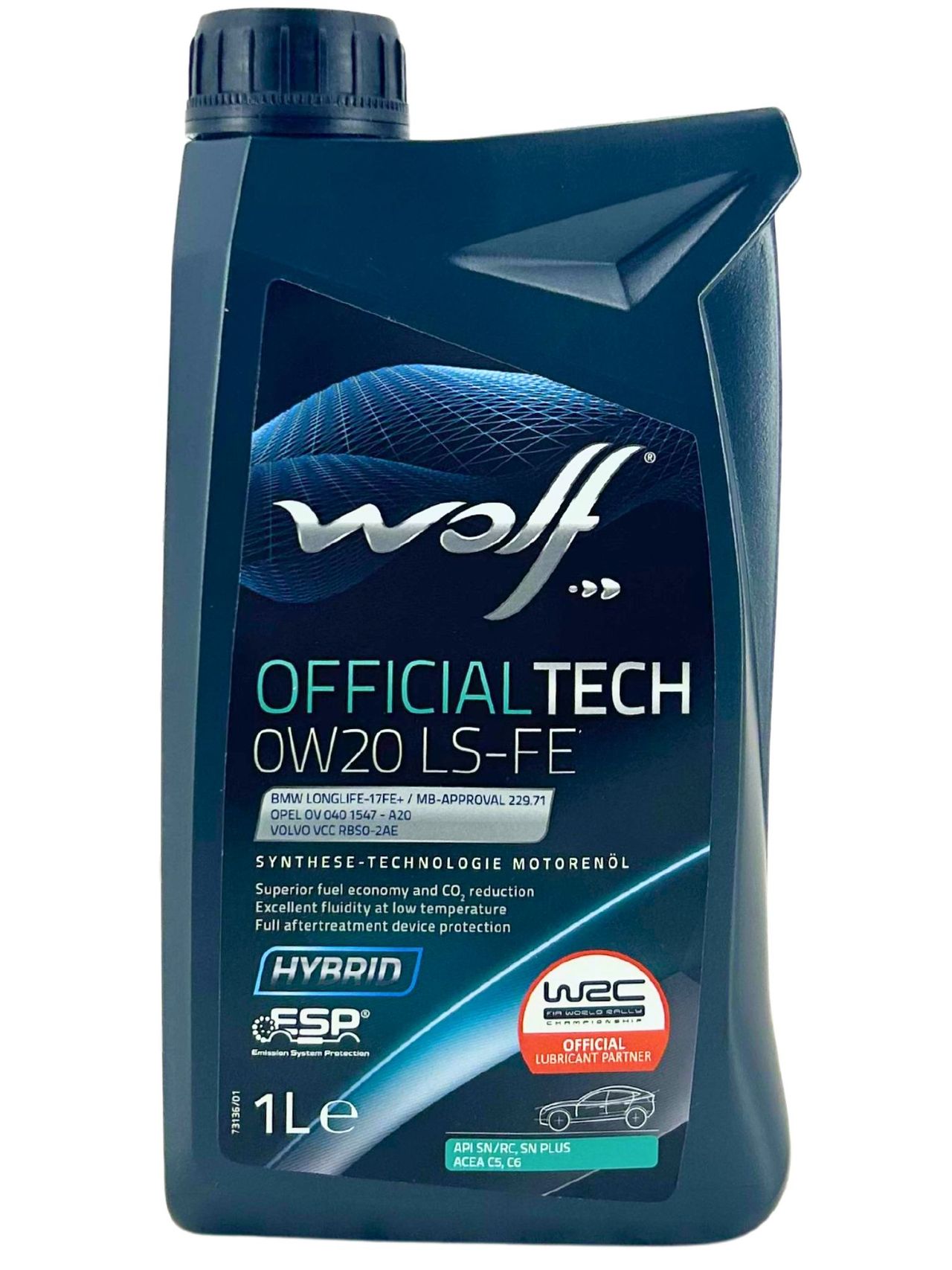 Wolf OfficialTech 0W-20 LS-FE 1 Liter