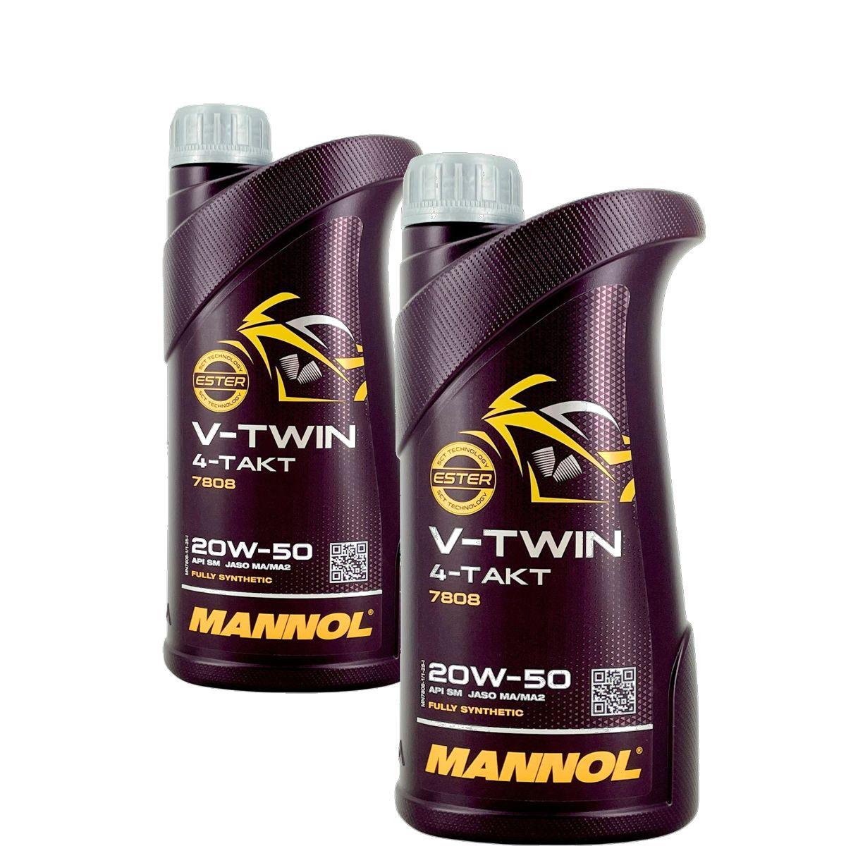 Mannol V-Twin 4-Takt 20W-50 2x1 Liter