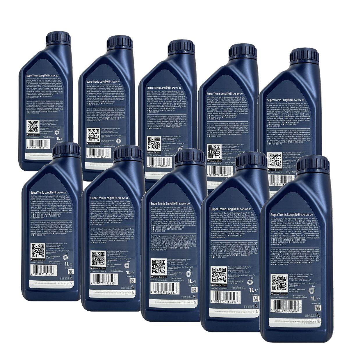 Aral SuperTronic LL III/3 0W-30 10x1 Liter
