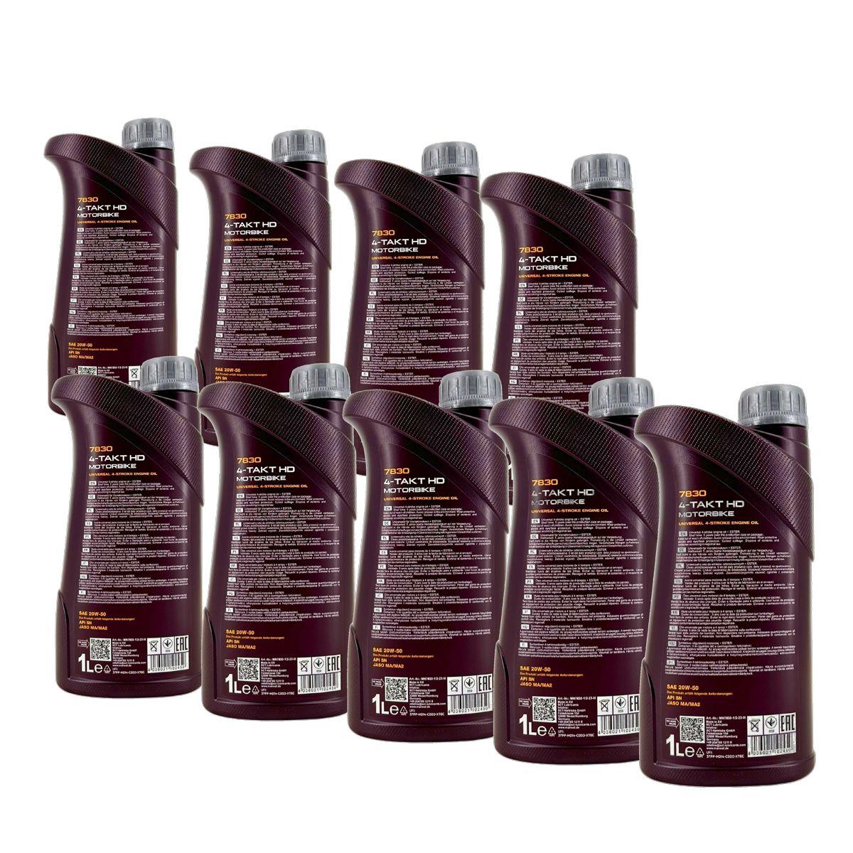 Mannol 4-Takt Motorbike HD 20W-50 9x1 Liter