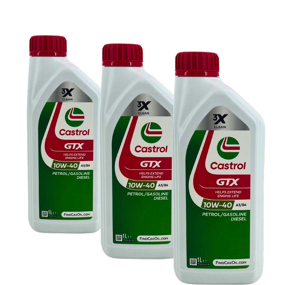 Castrol GTX 10W-40 A3/B4 3x1 Liter