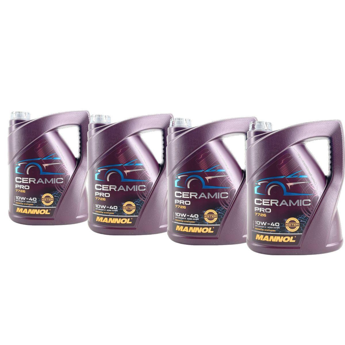 Mannol Ceramic Pro 10W-40 4x5 Liter