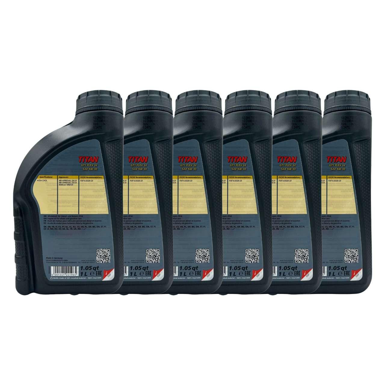 Fuchs Titan GT1 Flex 34 5W-30 6x1 Liter