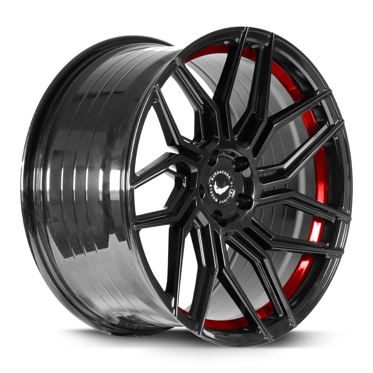 BARRACUDA DRAGOON Higloss-Black undercut Trimline red 10.0Jx20 5x110 ET40