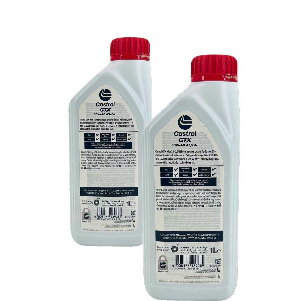 Castrol GTX 10W-40 A3/B4 2x1 Liter