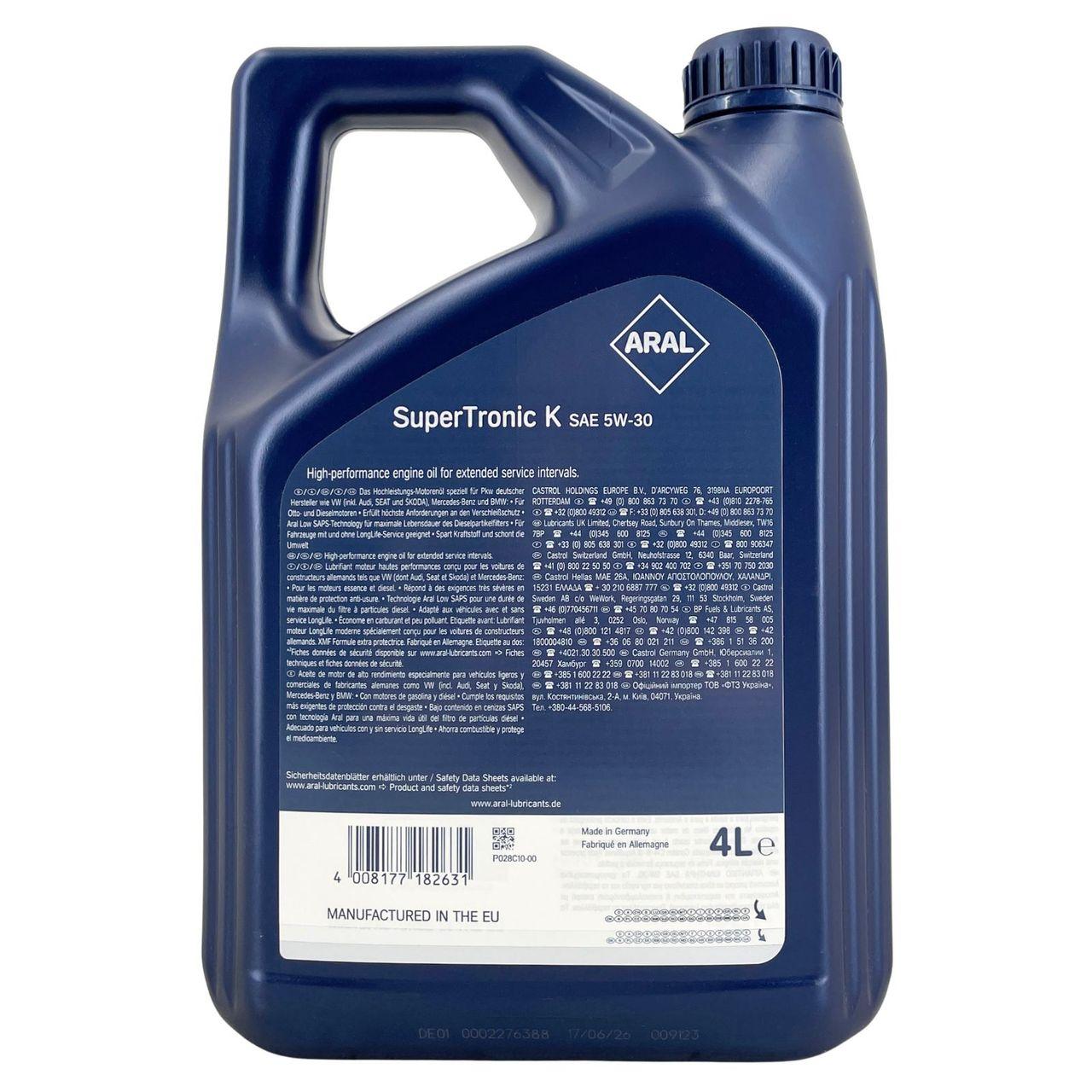 Aral SuperTronic K 5W-30 4 Liter