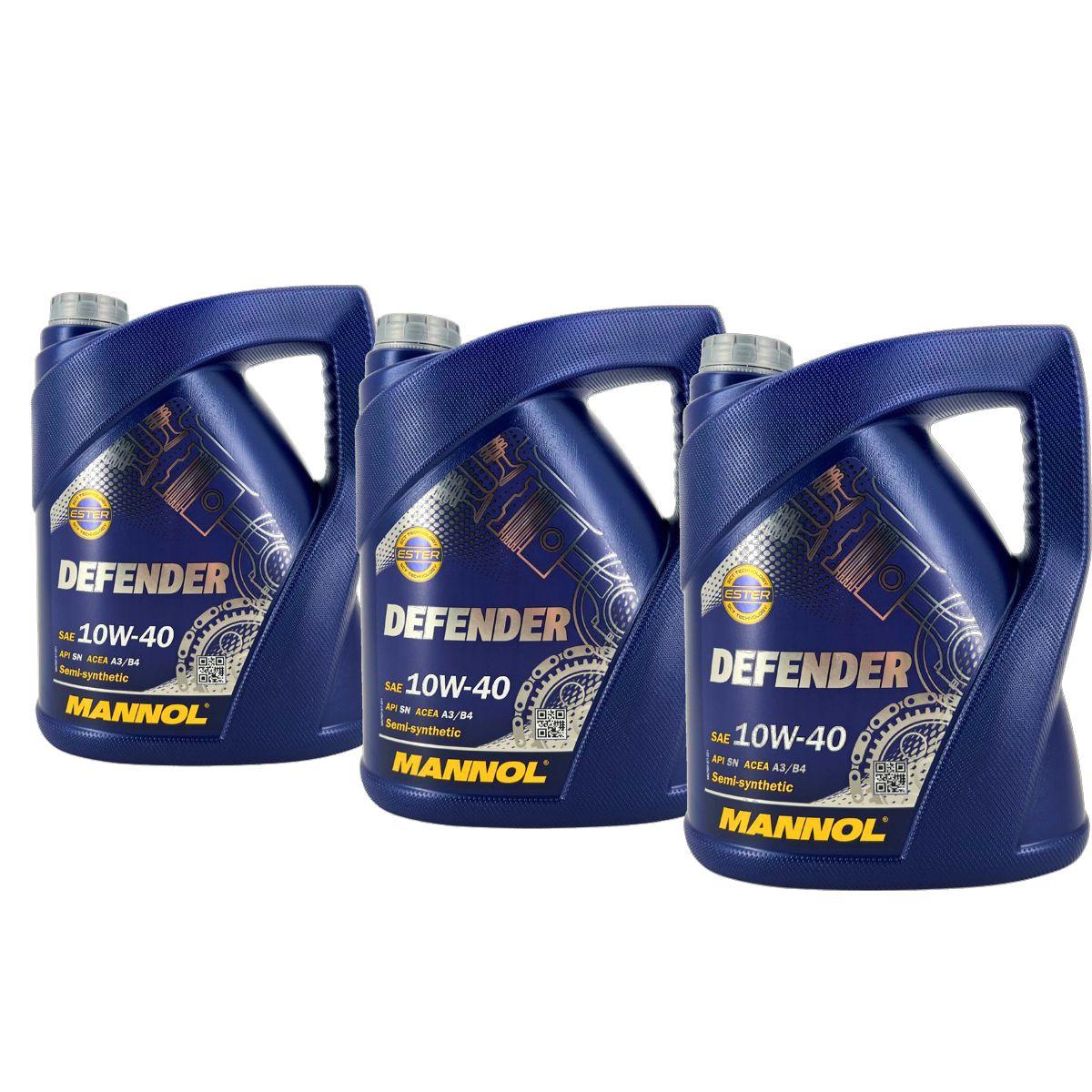 Mannol Defender 10W-40 3x5 Liter