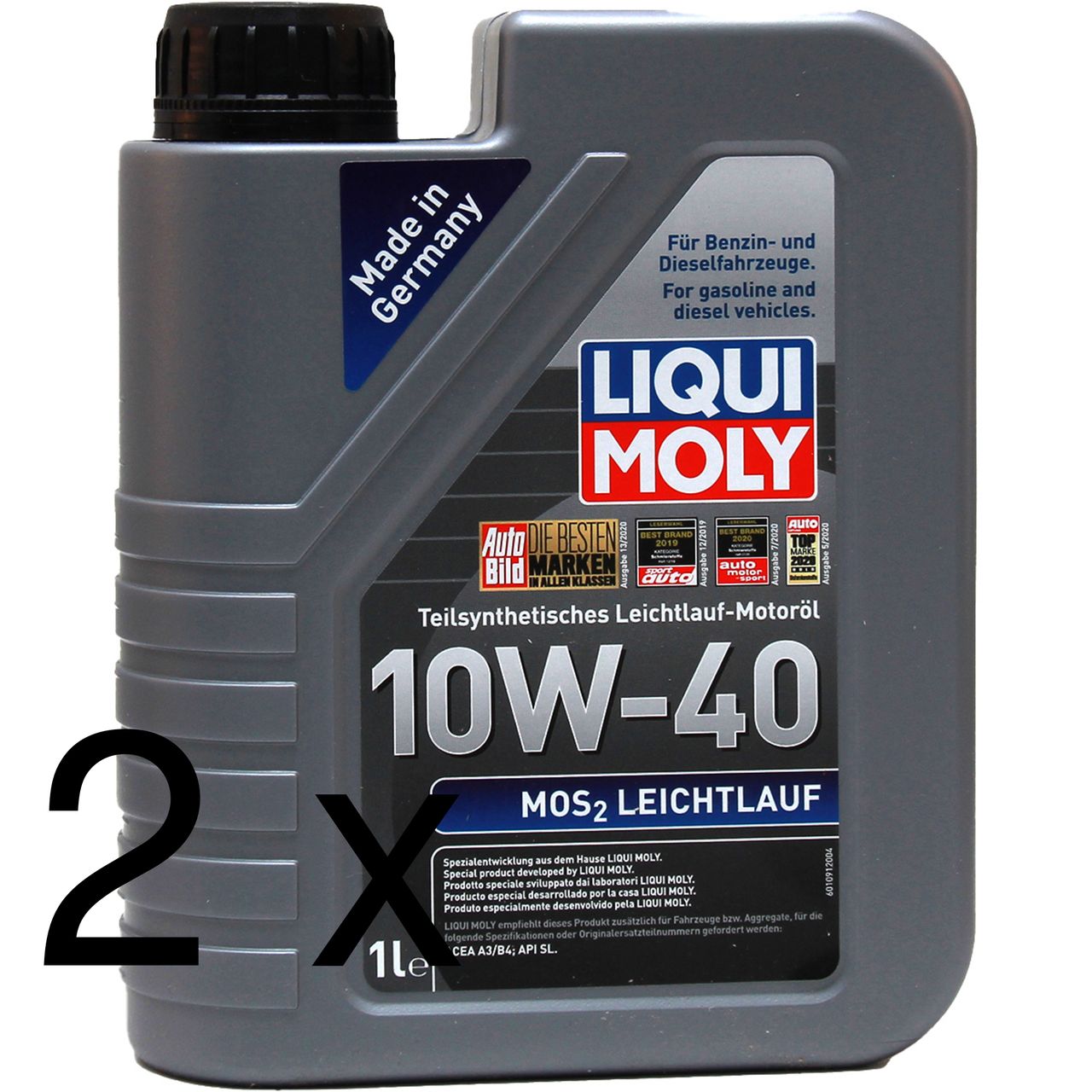 Liqui Moly MoS2 Leichtlauf 10W-40 2x1 Liter