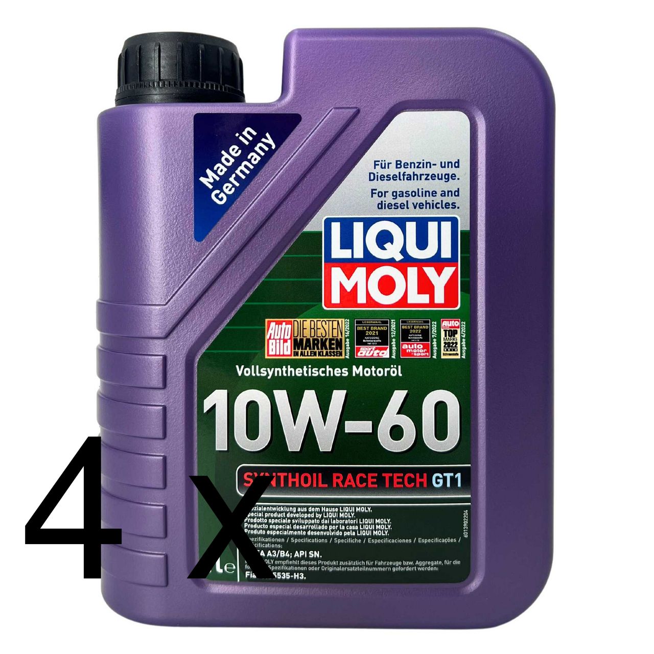 Liqui Moly Synthoil Race Tech GT1 10W-60 4x1 Liter