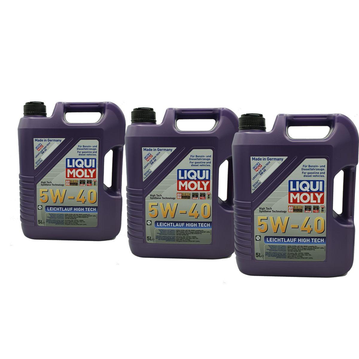 Liqui Moly Leichtlauf High Tech 5W-40 3x5 Liter