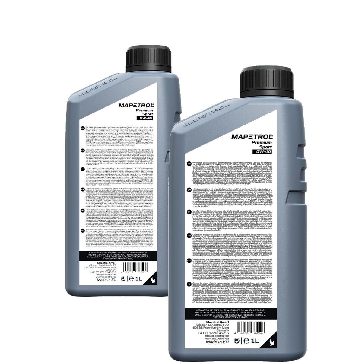 Mapetrol Premium Sport 0W-40 2x1 Liter