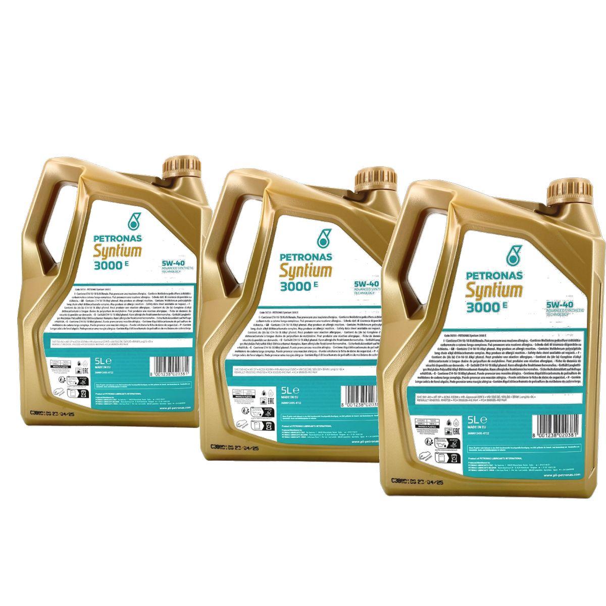 Petronas Syntium 3000 E 5W-40 SP 3x5 Liter