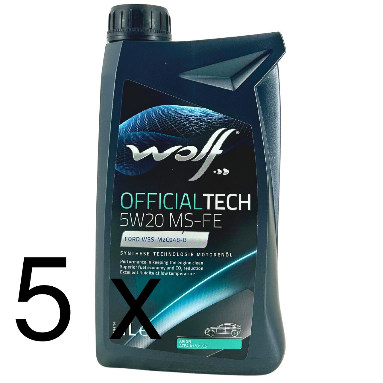Wolf OfficialTech 5W-20 MS-FE 5x1 Liter
