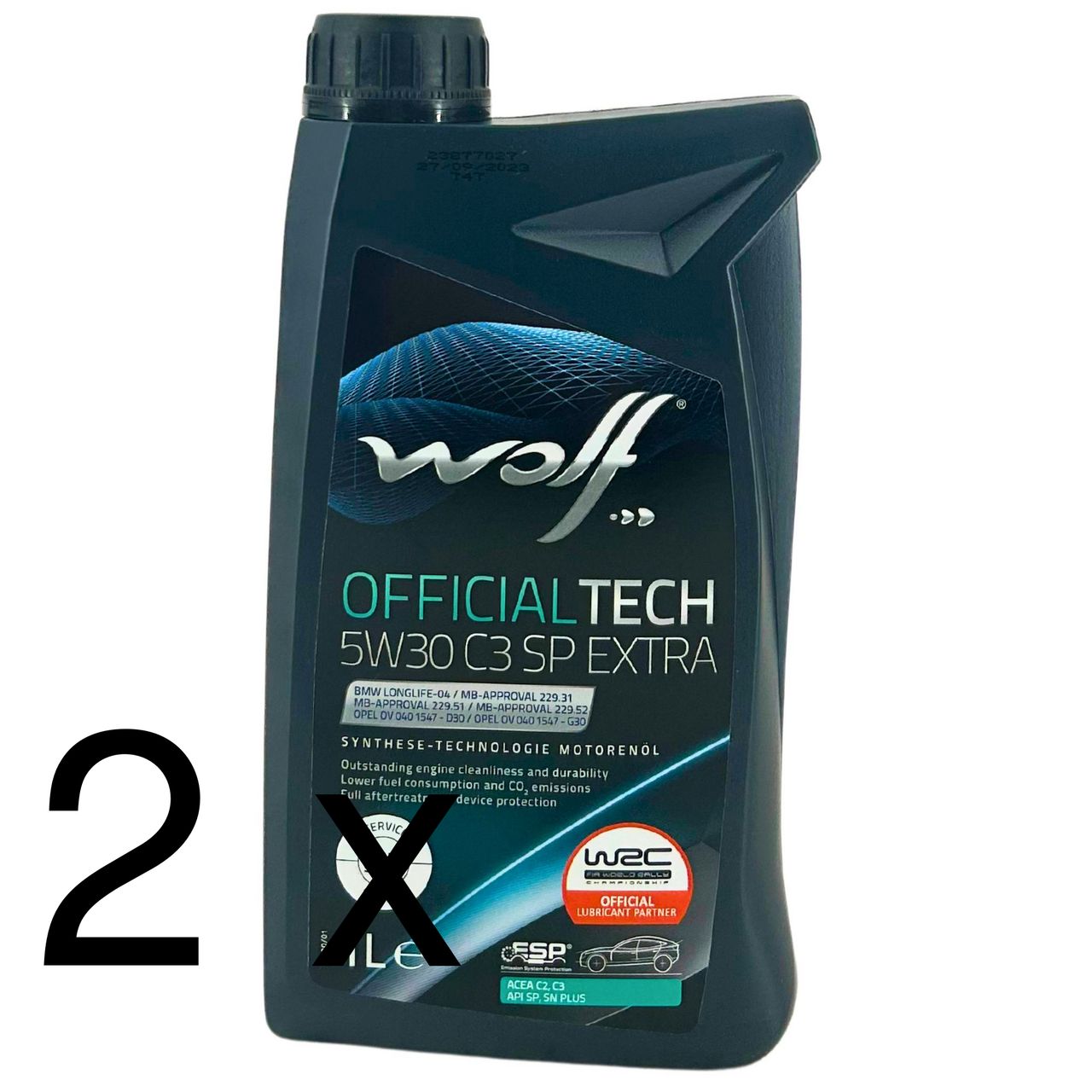 Wolf OfficialTech 5W-30 C3 SP Extra 2x1 Liter Wolf OfficialTech 5W-30 C3 SP Extra 2x1 Liter