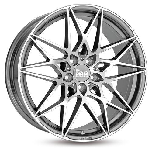 MAM WHEELS MAM B2 palladium front polished 8.5Jx20 5x120 ET35