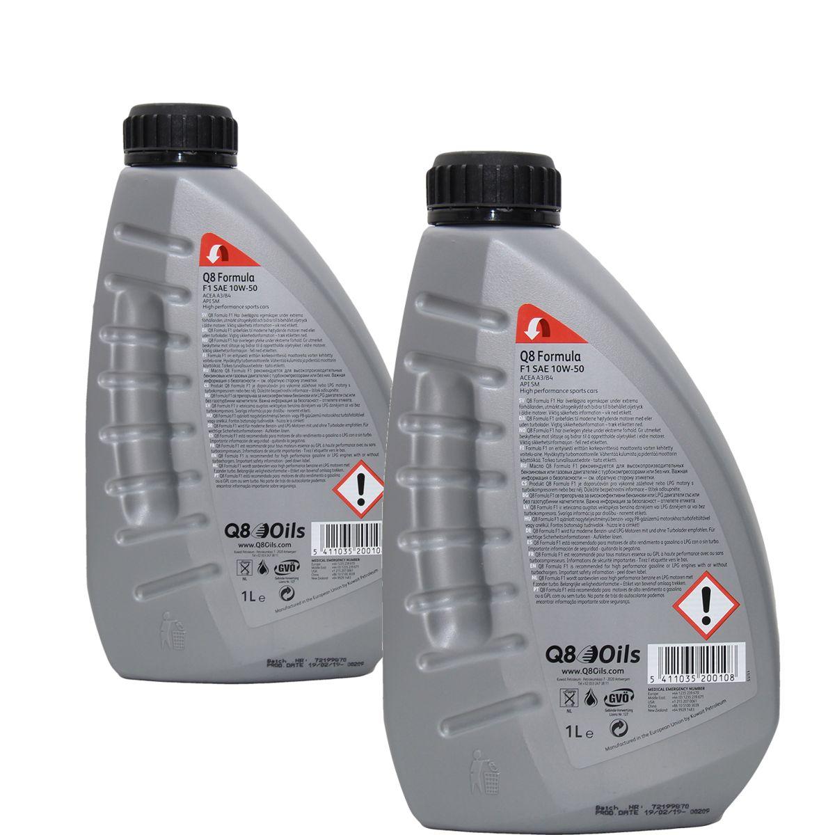 Q8 Formula F1 10W-50 2x1 Liter