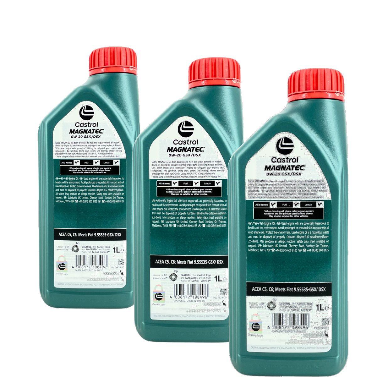 Castrol Magnatec 0W-20 GSX/DSX 3x1 Liter