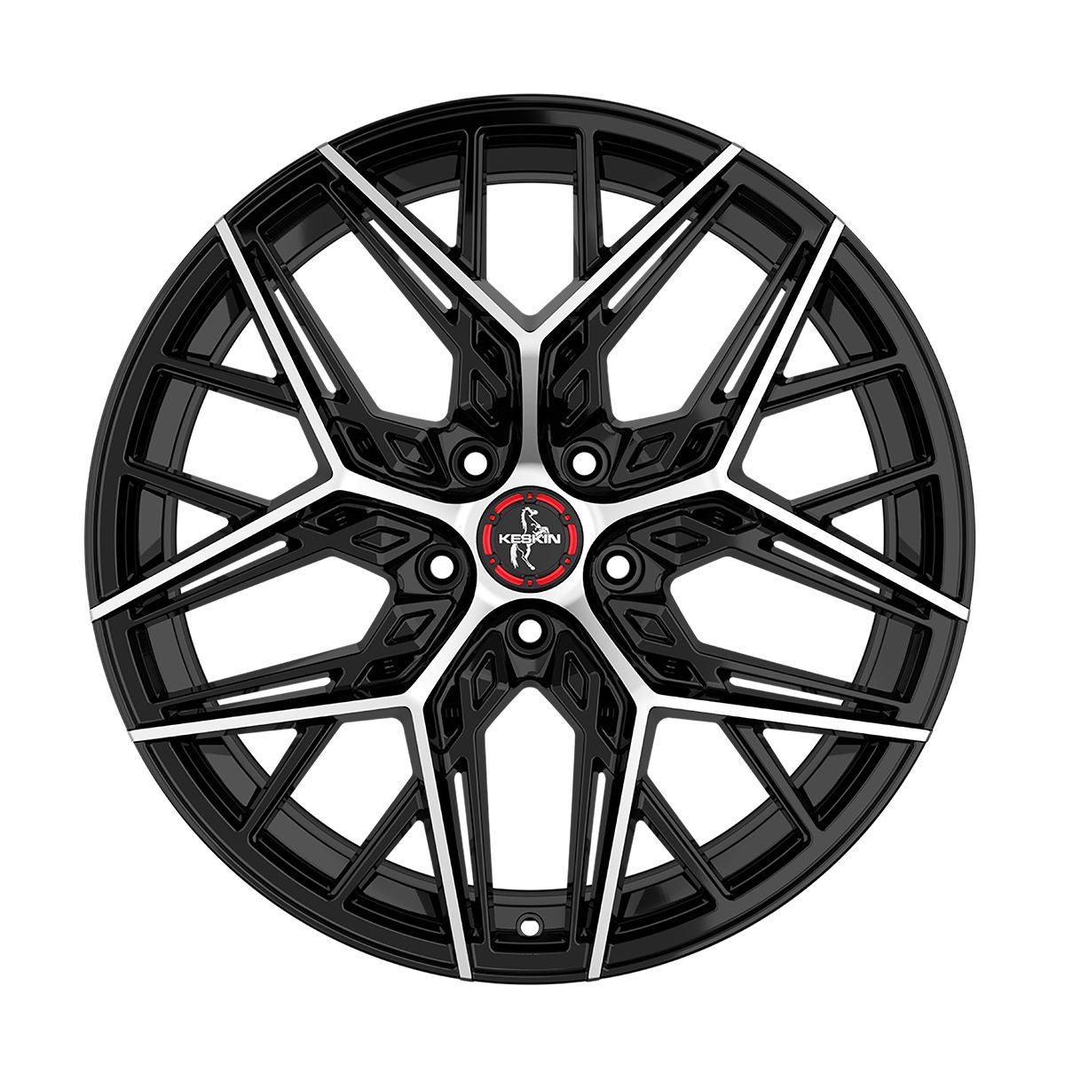 KESKIN WHEELS KT25 PEARL black front polished 8.5Jx20 5x120 ET30
