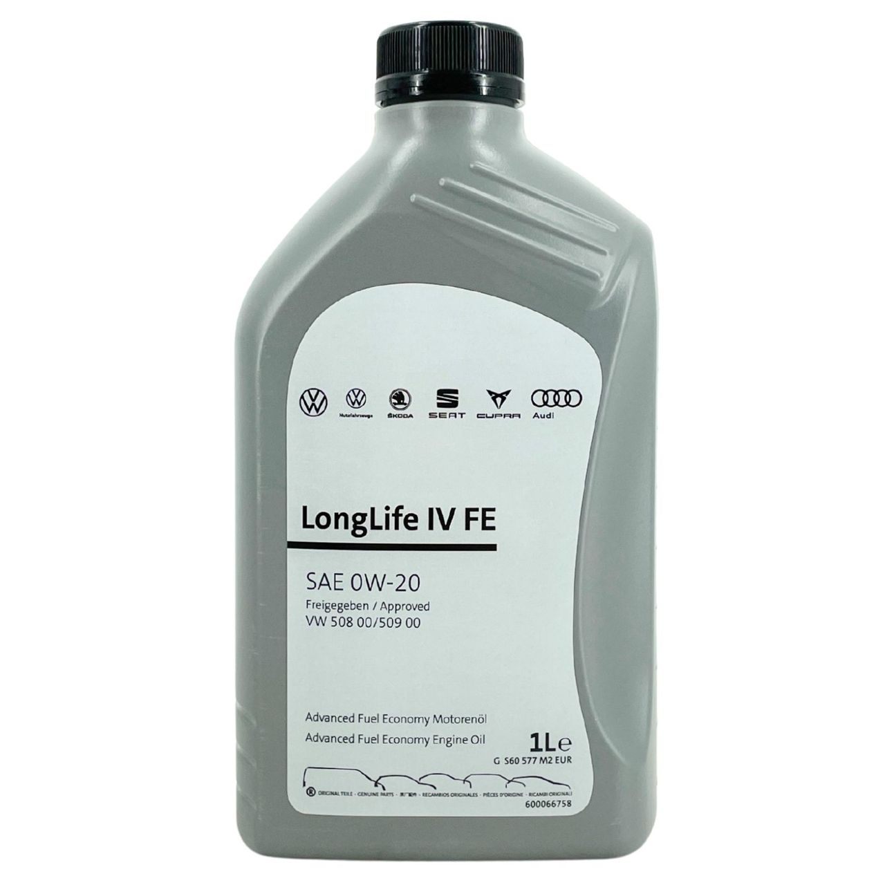 Original VW Audi Seat Skoda LongLife IV FE SAE 0W-20 508.00 / 509.00 1 Liter Original VW Audi Seat Skoda LongLife IV FE SAE 0W-20 508.00 / 509.00 1 Liter